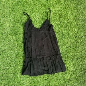 Garage Babydoll Black Mini Dress